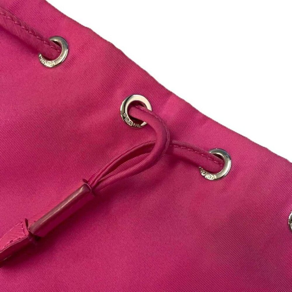 Prada Nylon Draw String Ring Pouch Draw String Ba… - image 7